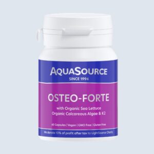 AquaSource Остео-Форте с калций и витамин К2 - 60 капсули